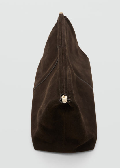 Suede handbag