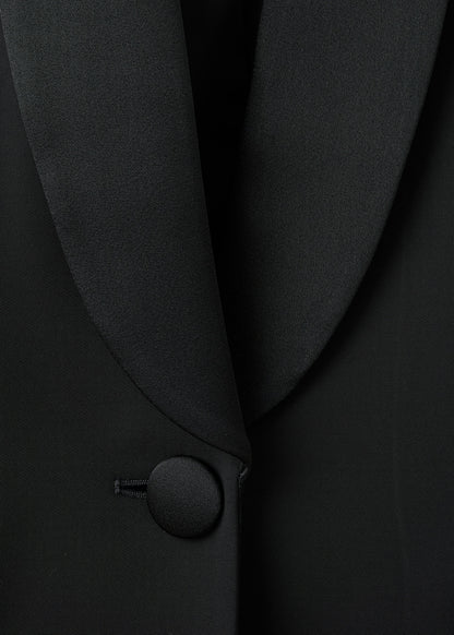 Satin jacket with lapels