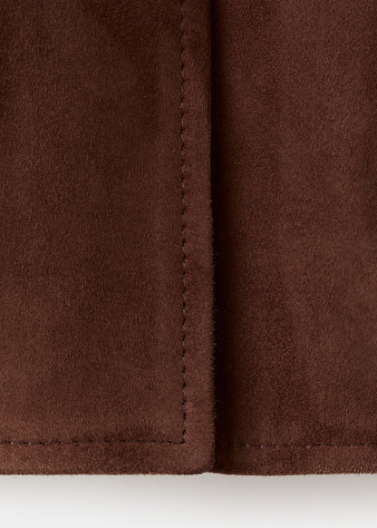 Suede jacket with buttons