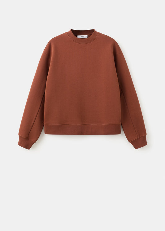 Plain cotton sweatshirt