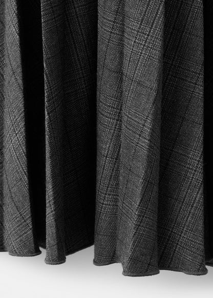 Checked pleated skirt