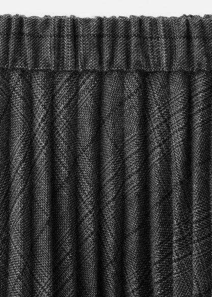 Checked pleated skirt