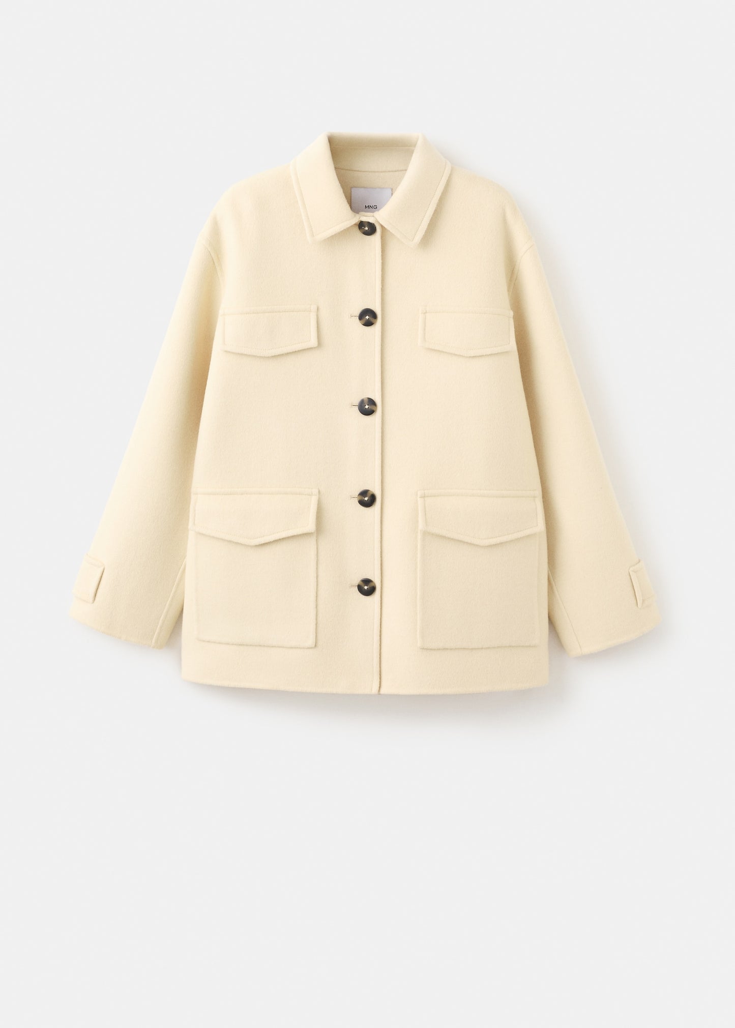 Wool jacket with pockets