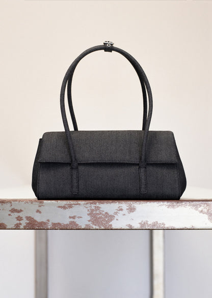 Denim shoulder bag