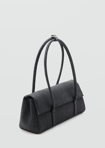 Denim shoulder bag
