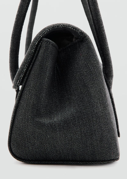 Denim shoulder bag