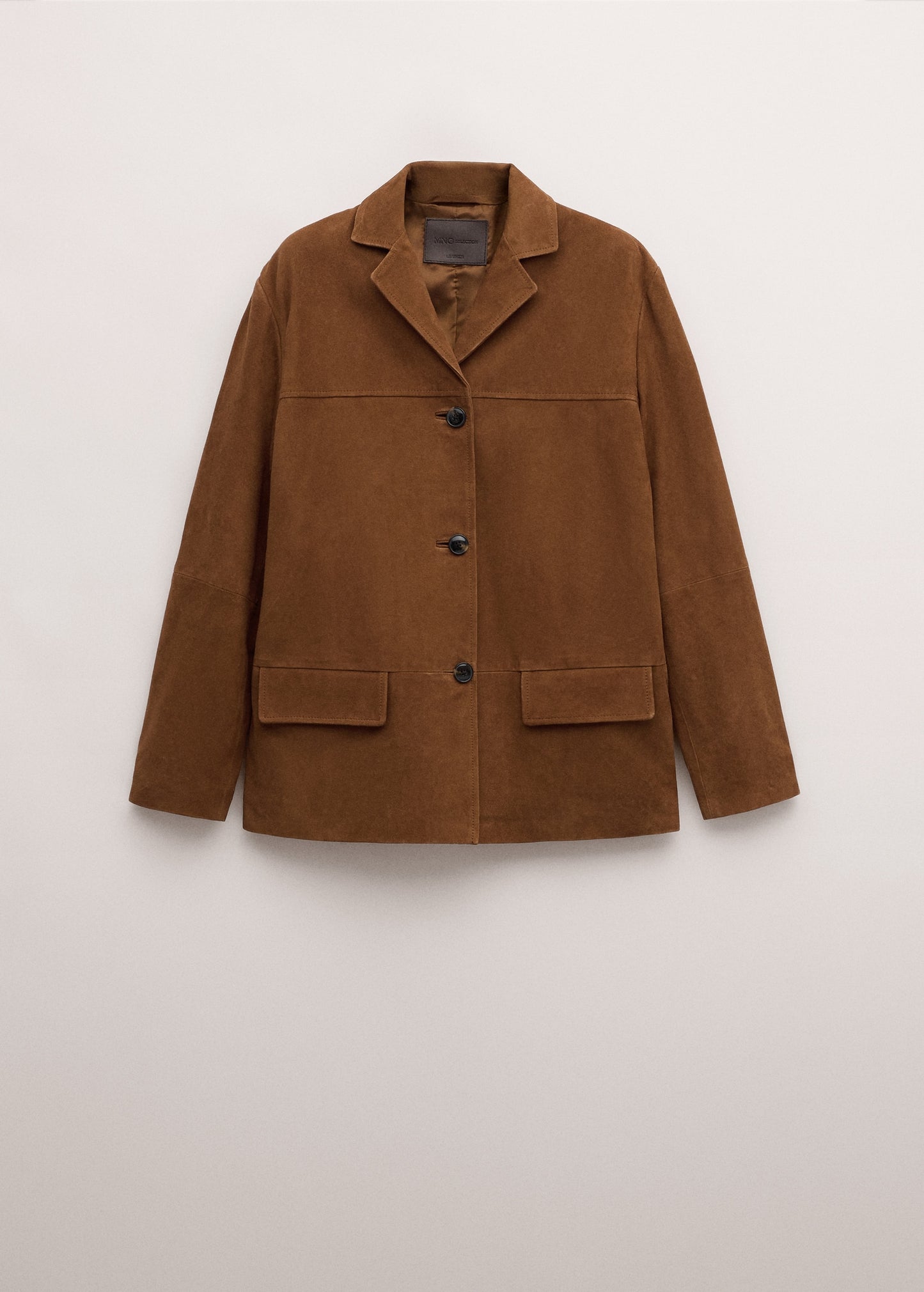 Straight blazer with front stitching
