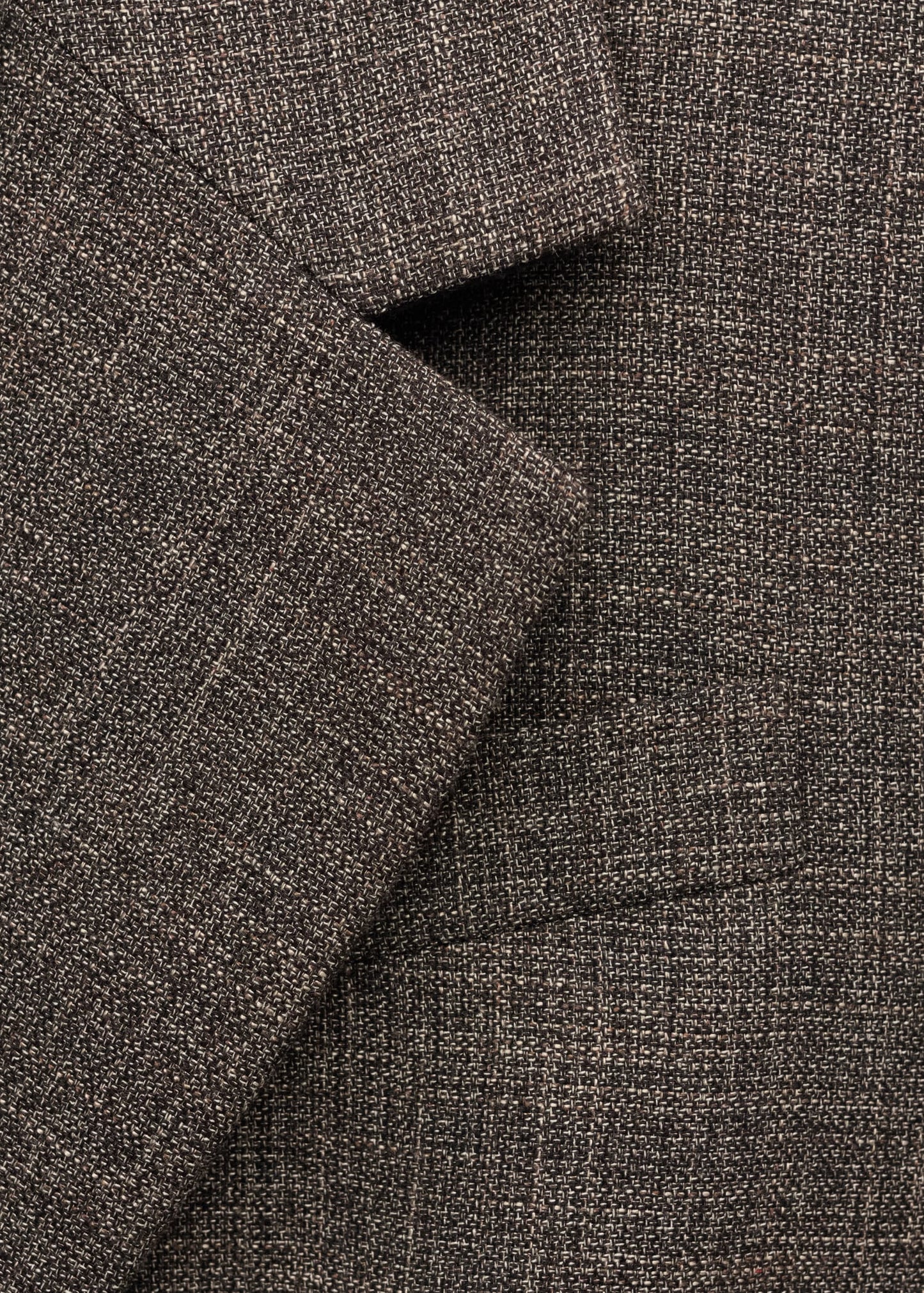 Herringbone double-breasted suit blazer