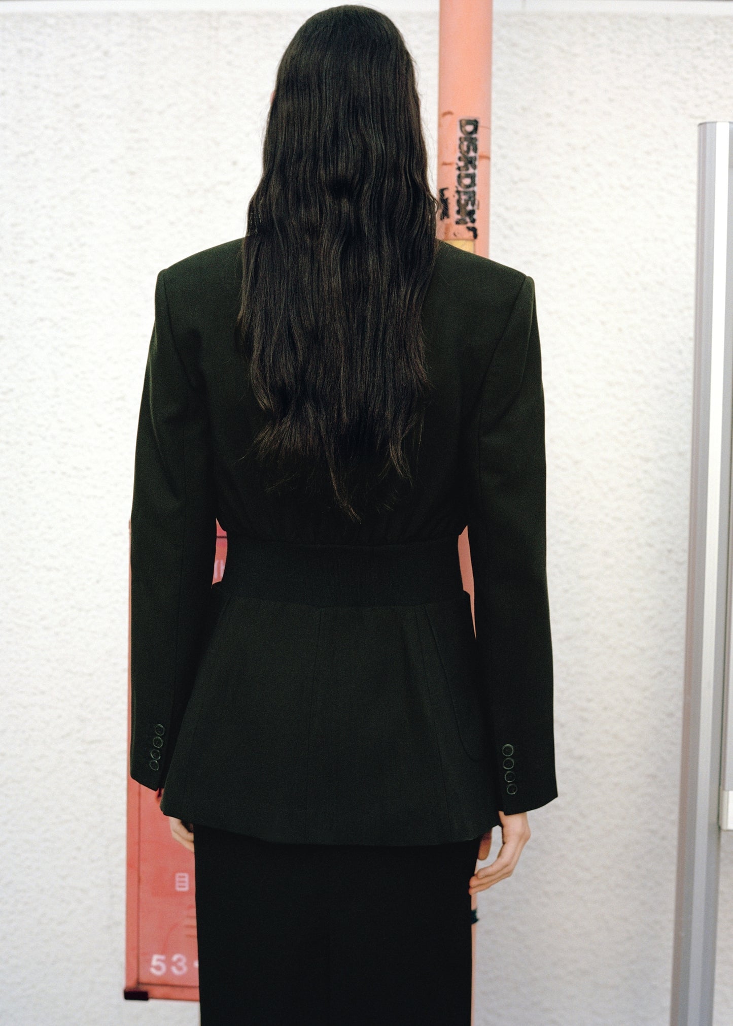 Fitted lyocell jacket