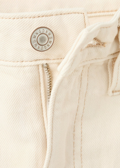 High-waisted barrel jeans