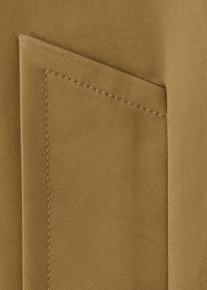 Faux leather effect trench coat
