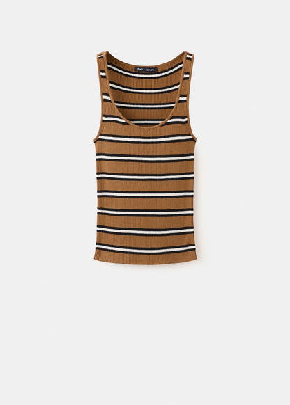 Striped knit top