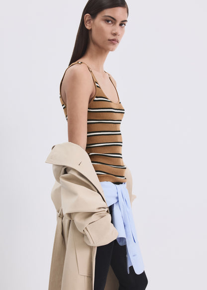 Striped knit top