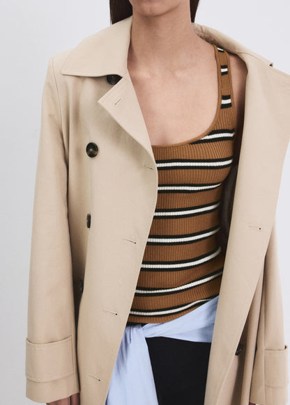 Striped knit top