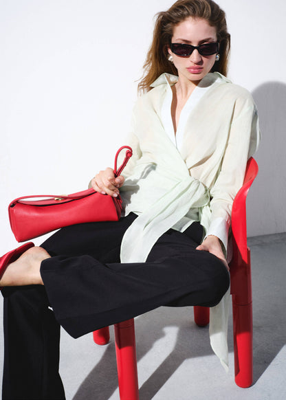 100% ramie double-breasted shirt