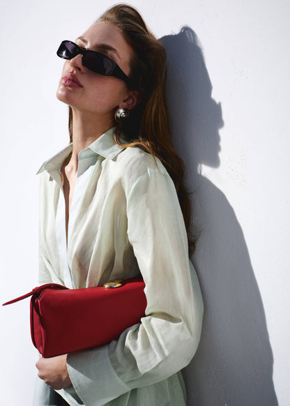 100% ramie double-breasted shirt