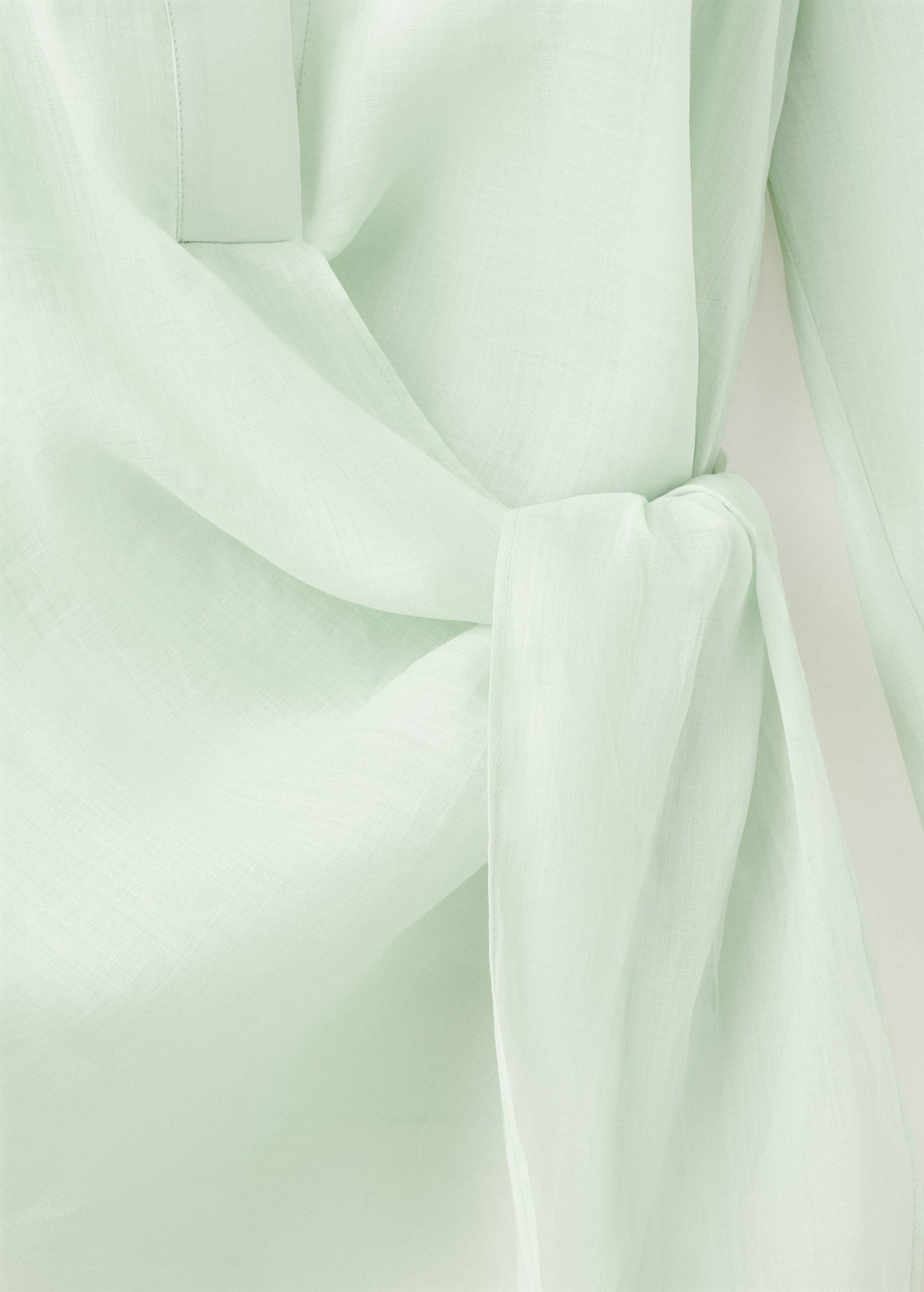 100% ramie double-breasted shirt