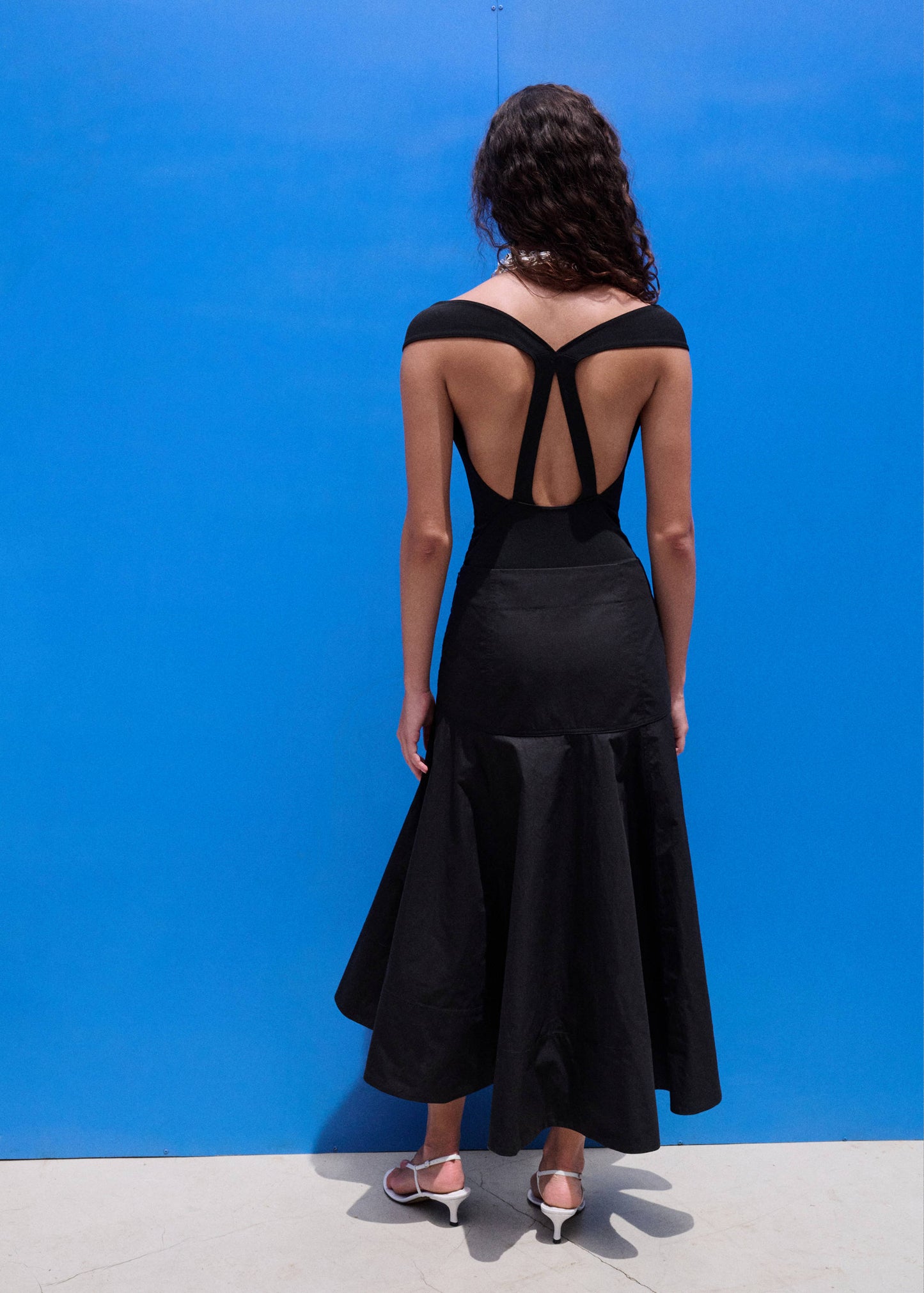 A-line skirt with seams