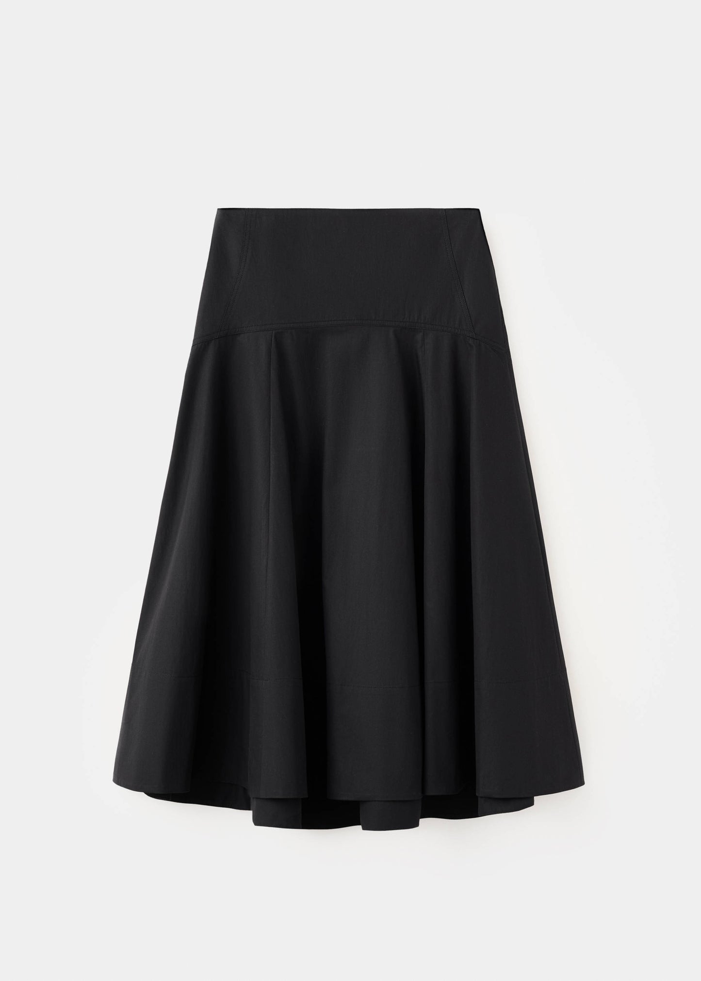 A-line skirt with seams