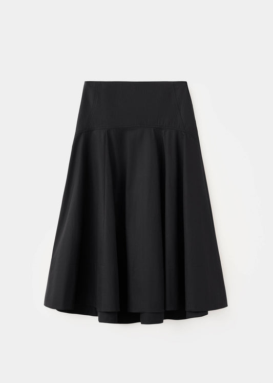 A-line skirt with seams