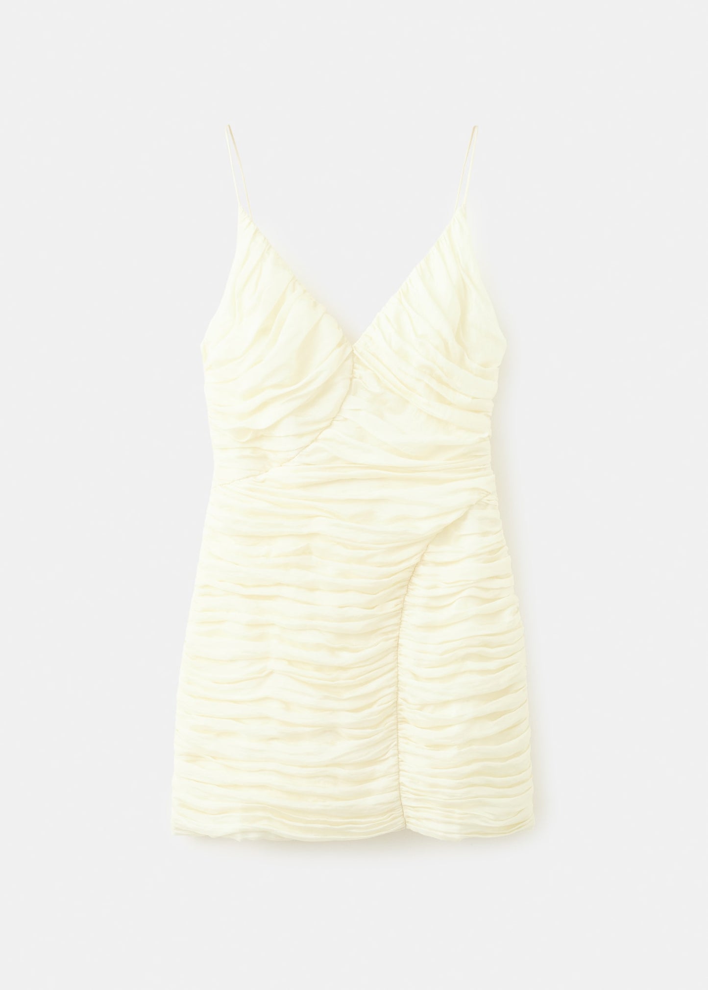 Draped V-neck dress