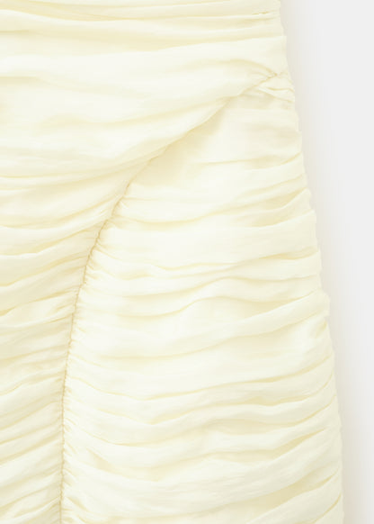 Draped V-neck dress