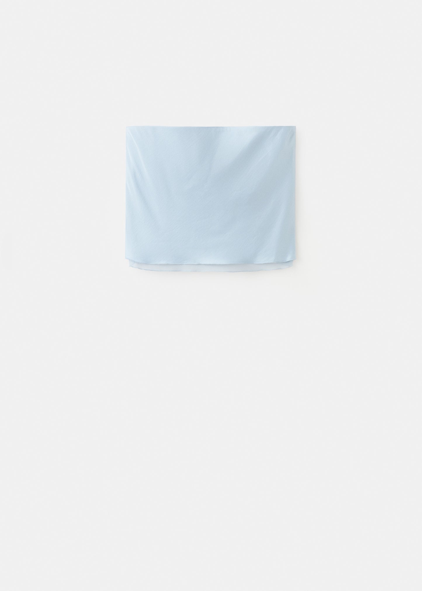 Strapless top with ruffles