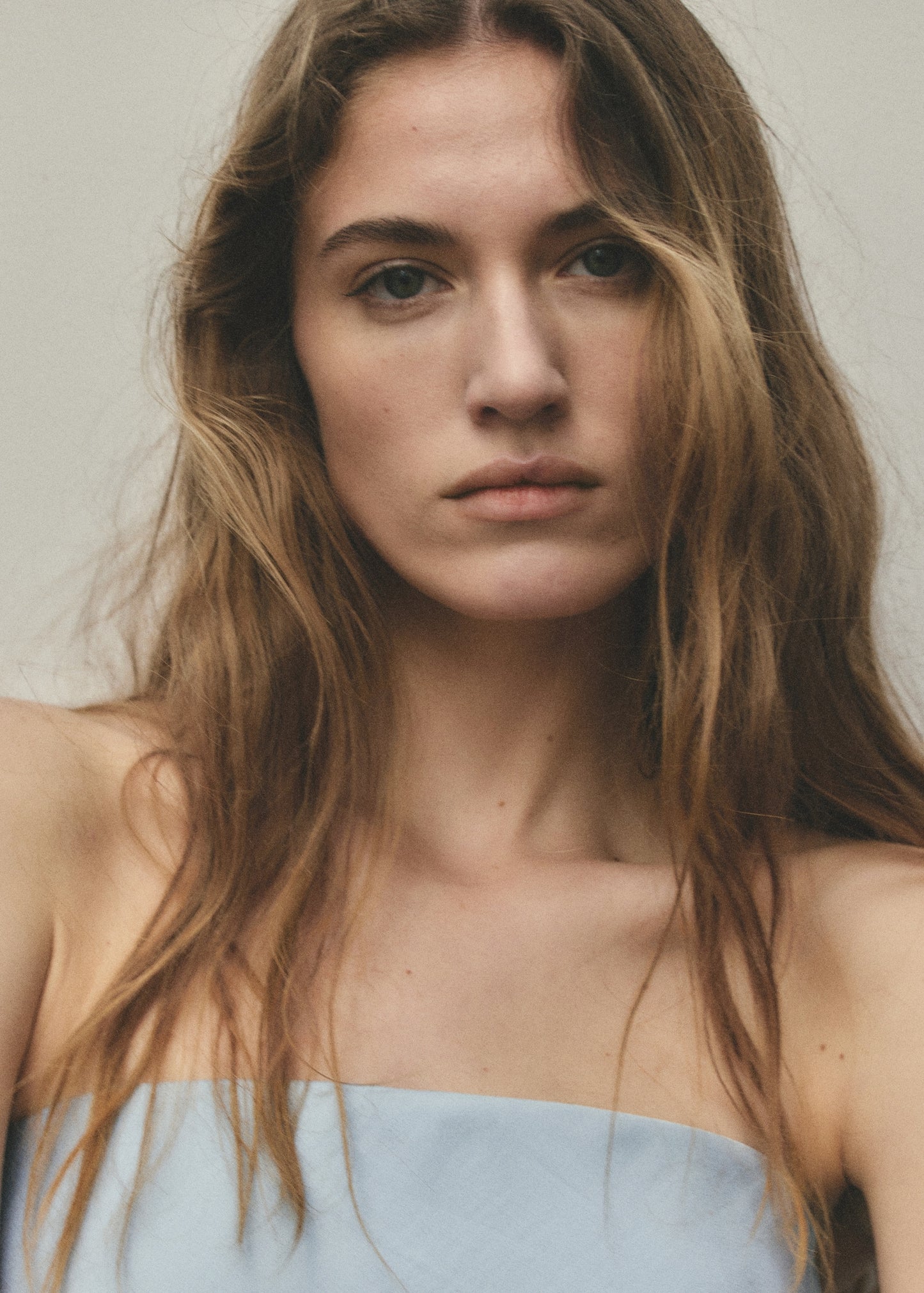 Strapless top with ruffles