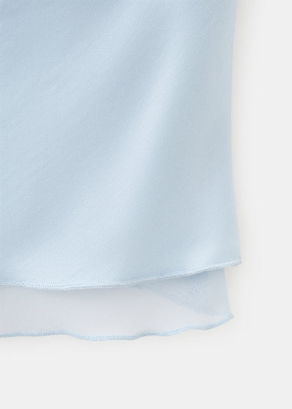 Strapless top with ruffles
