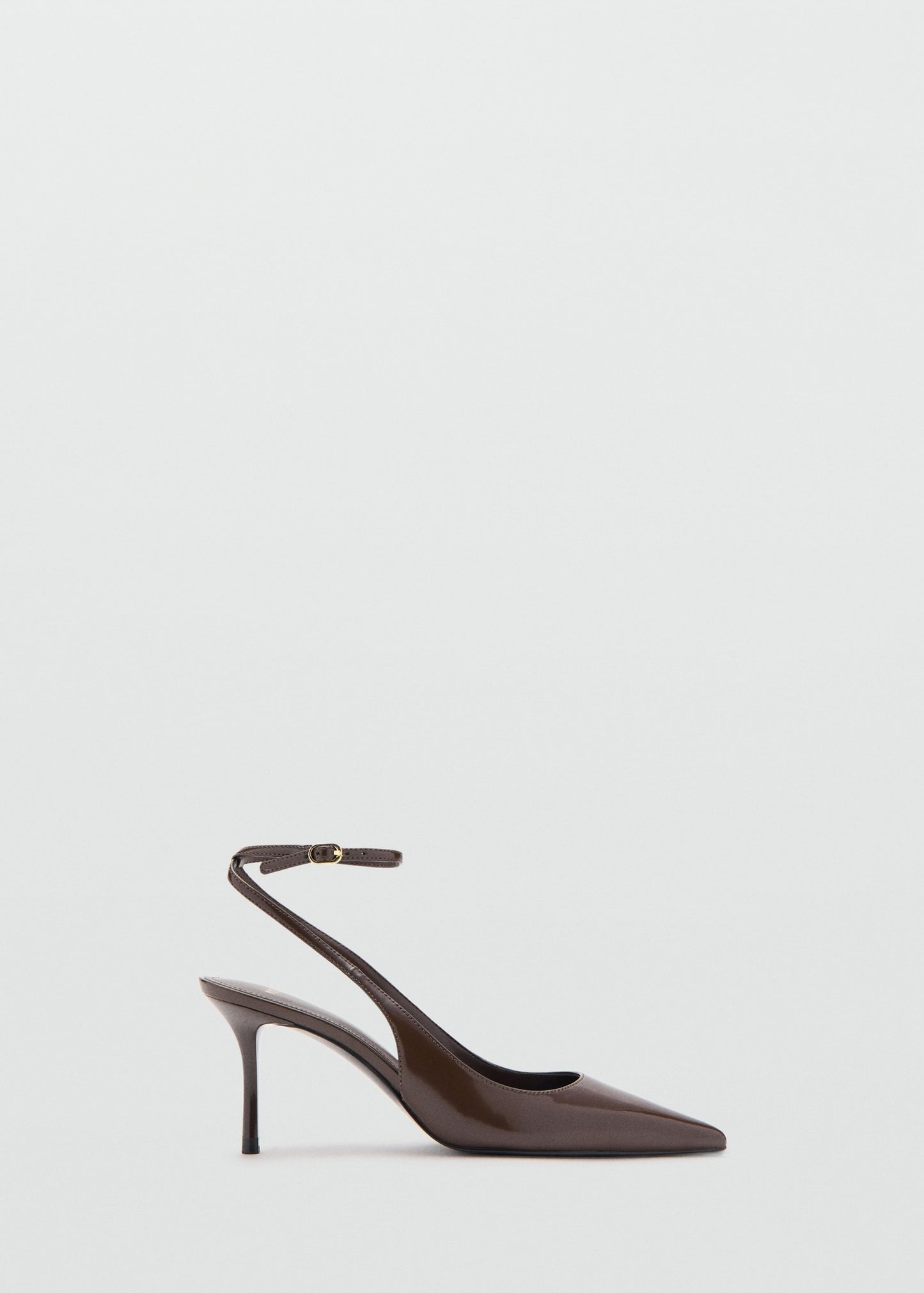 Ankle-cuff heel shoes