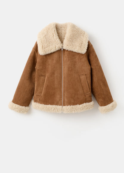 Double-faced shearling jacket