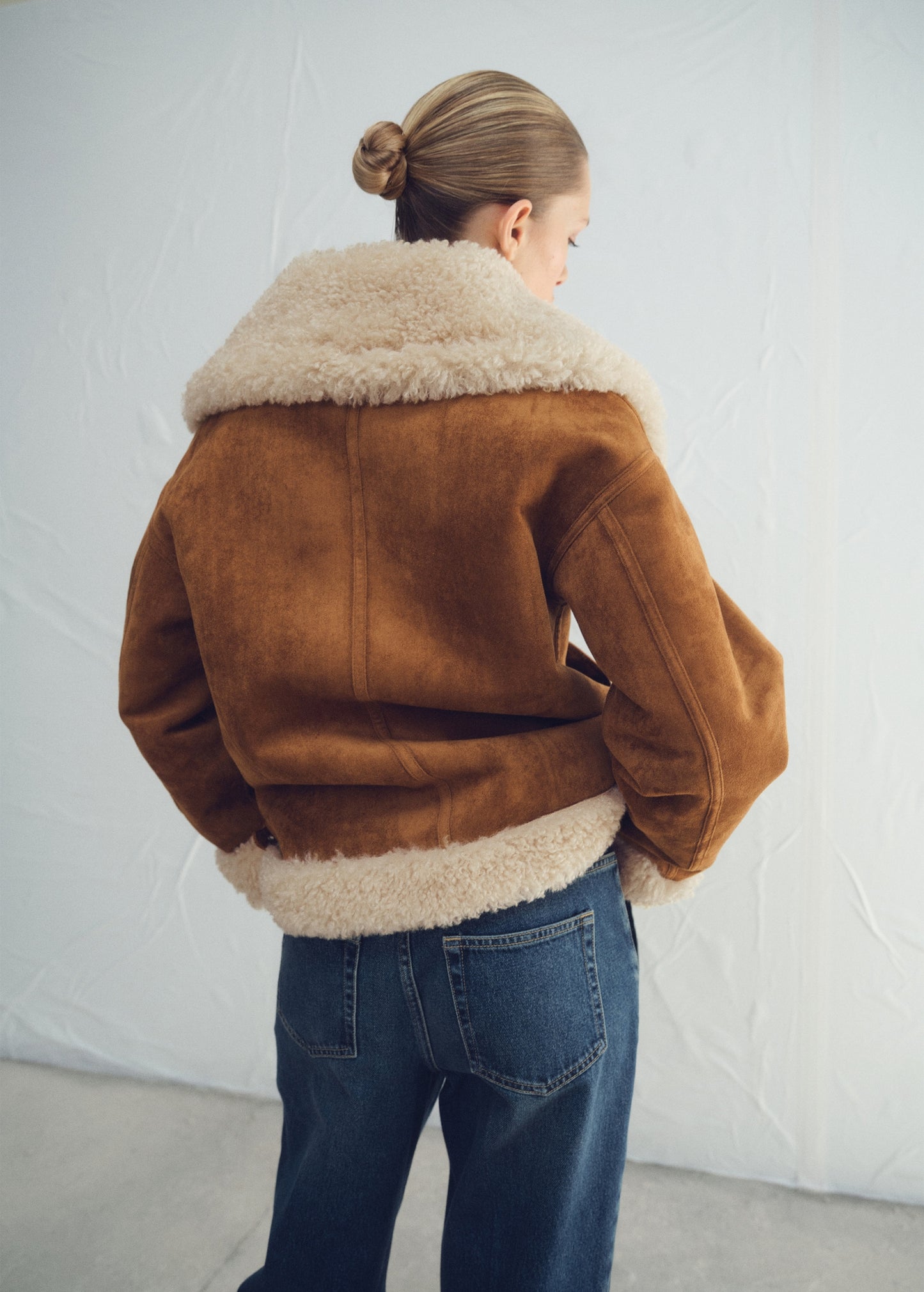 Double-faced shearling jacket