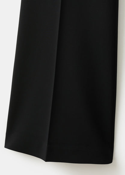 High-waist flared trousers