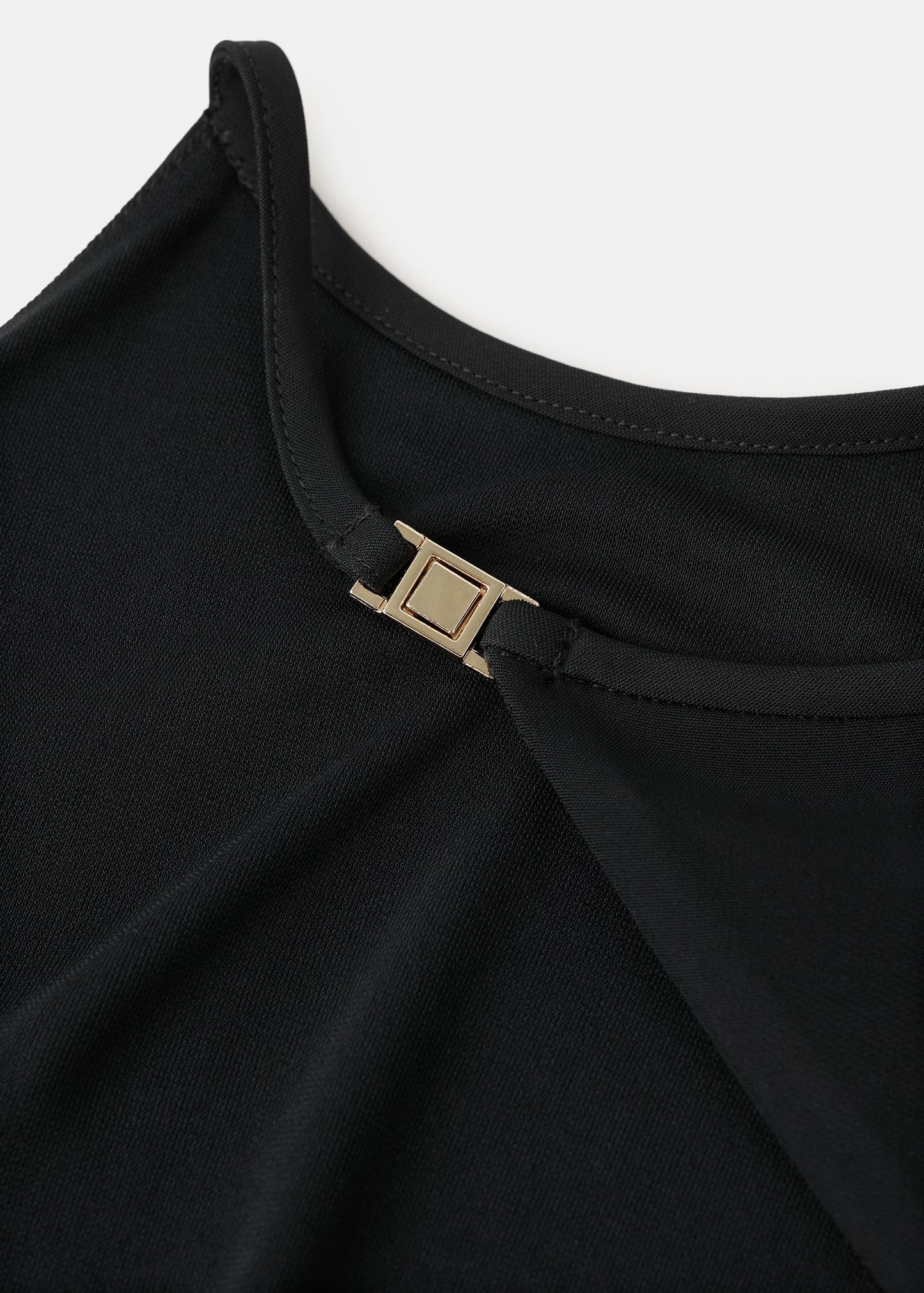 Asymmetrical open-back dress