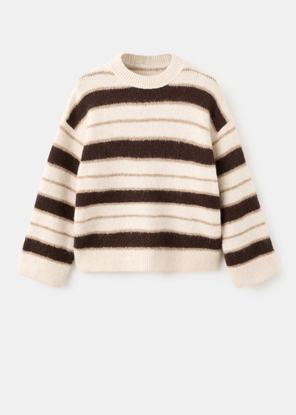 Knit striped sweater