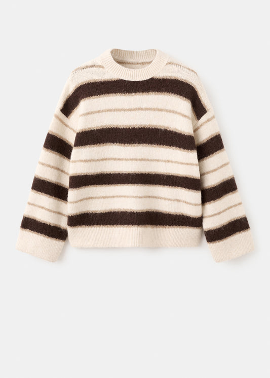 Knit striped sweater