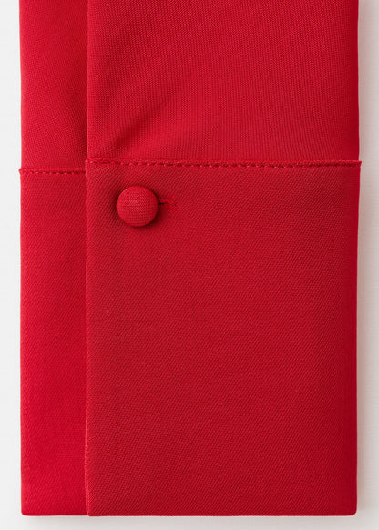 Belted V-neck dress