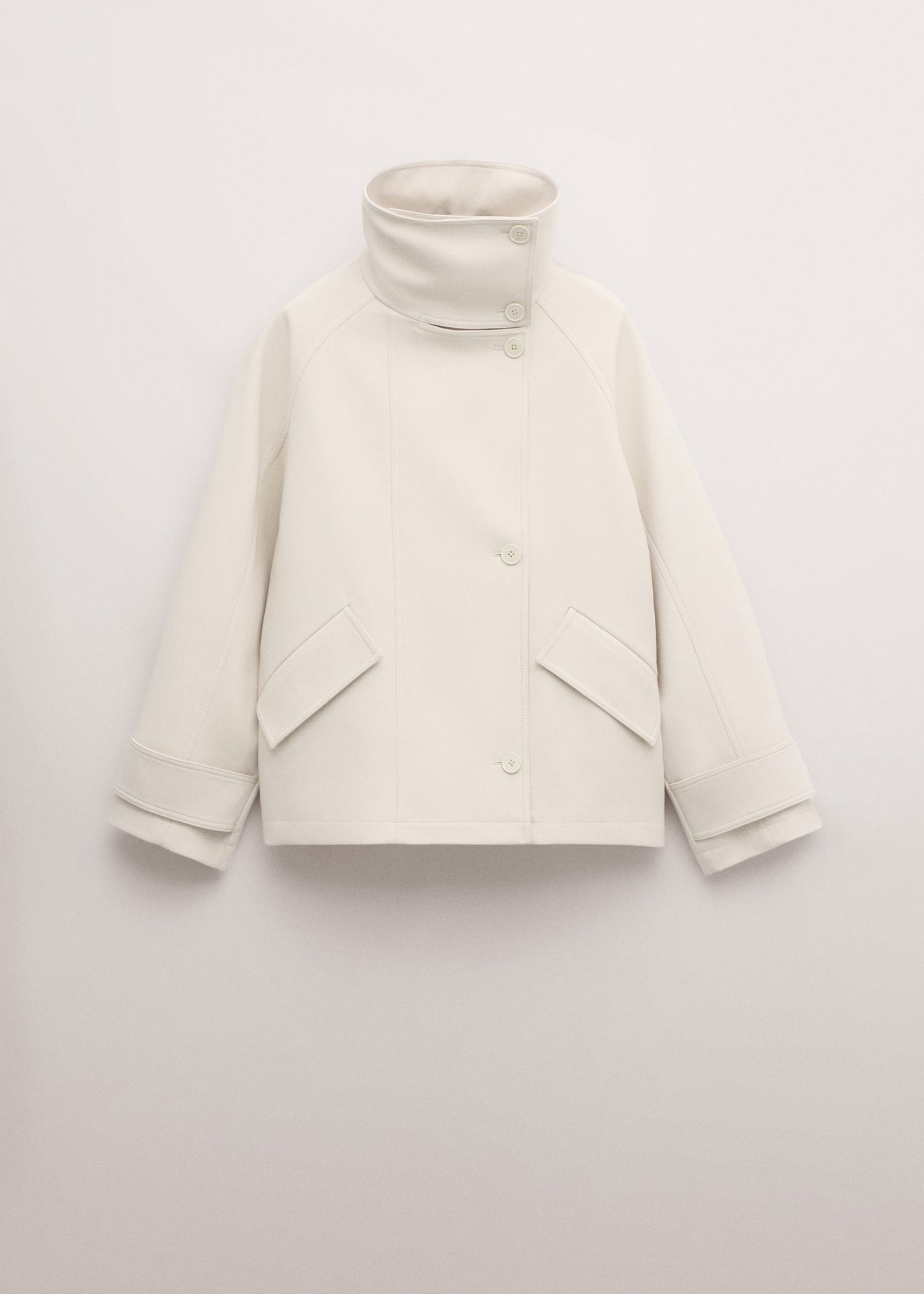 Funnel neck parka with pockets