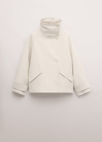 Funnel neck parka with pockets