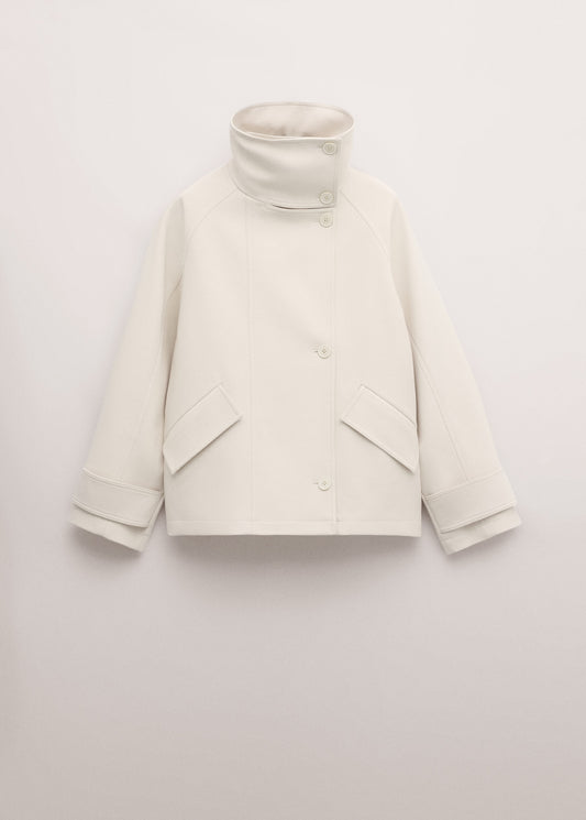 Funnel neck parka with pockets