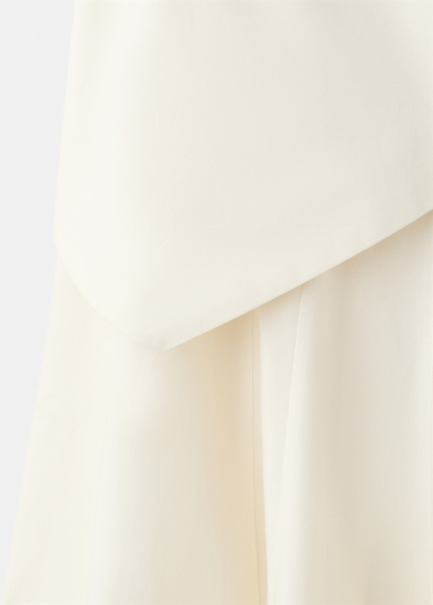 A-line skirt with handkerchief detail