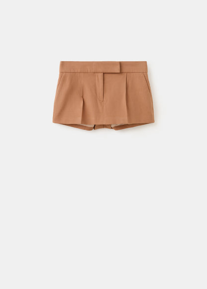 Mini-skirt with pleats