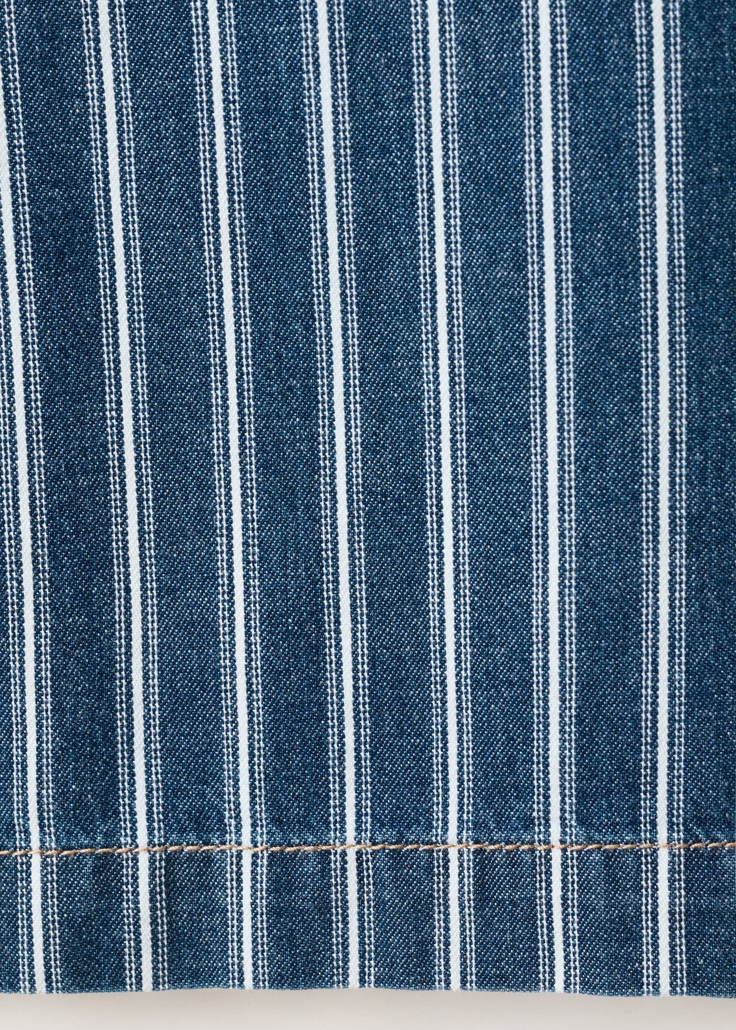 Straight striped trousers