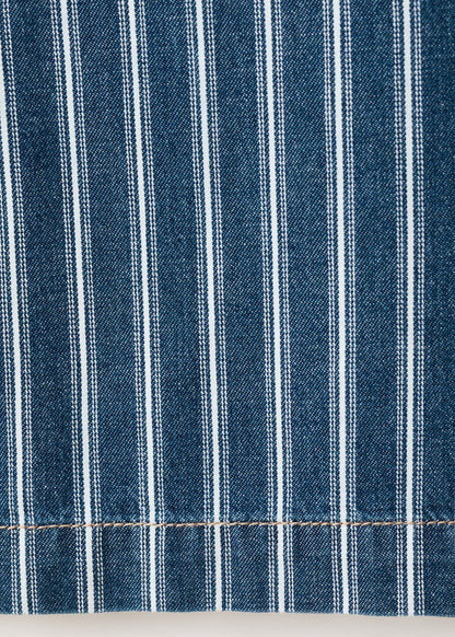 Straight striped trousers