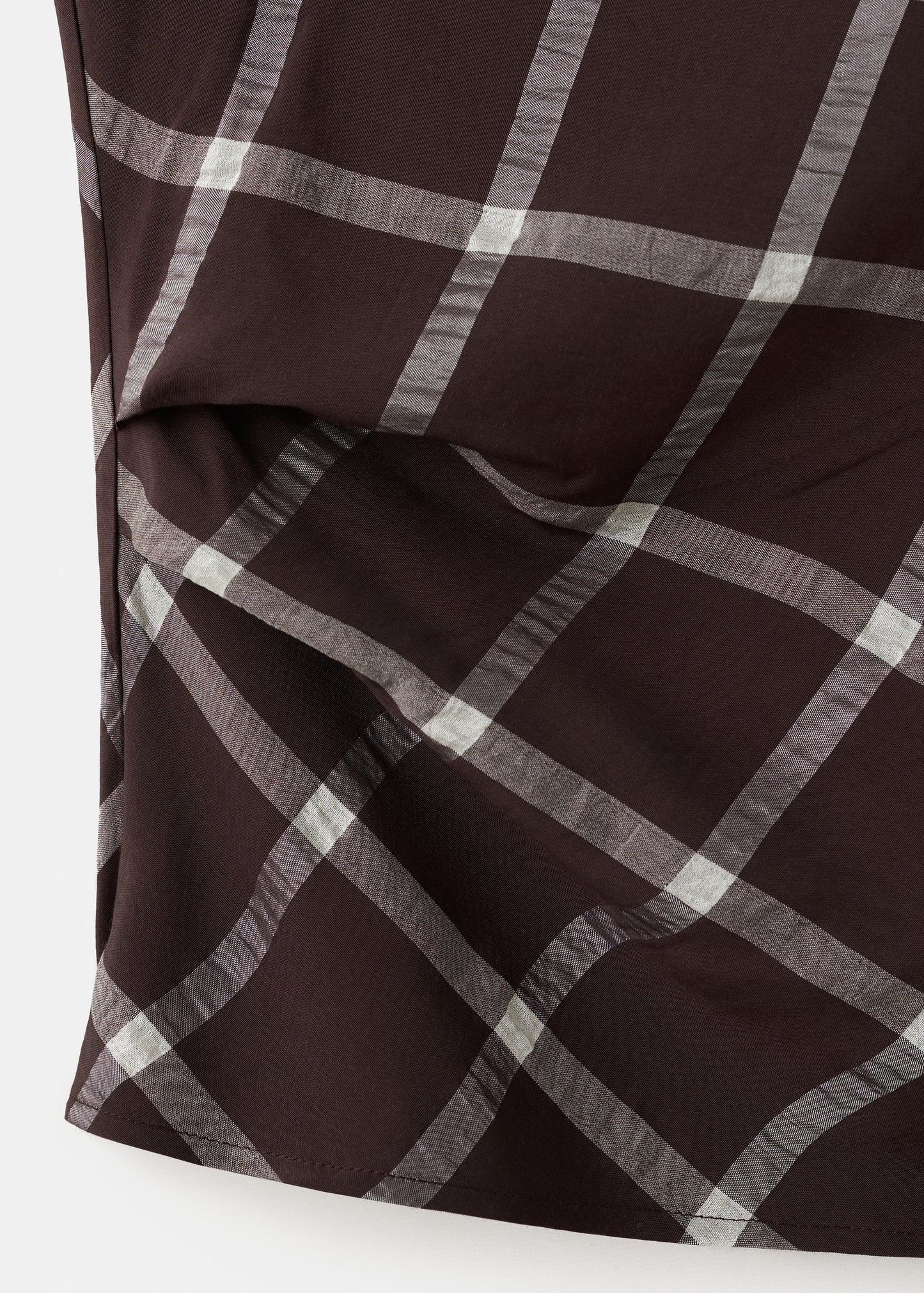 Fitted top with draped neckline