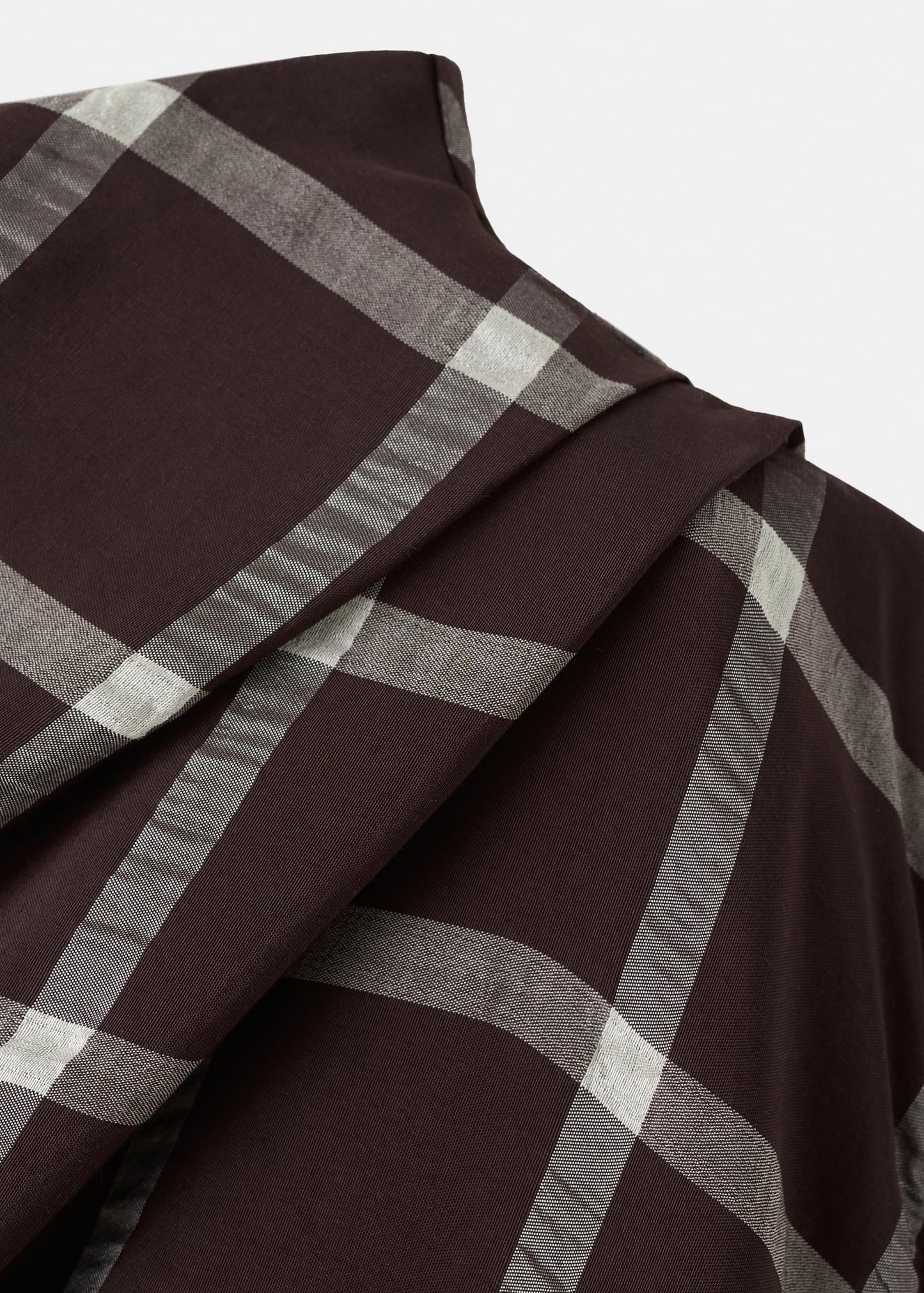 Fitted top with draped neckline