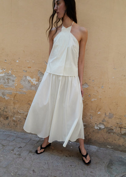 Flared midi-skirt