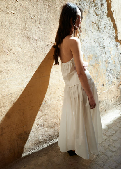 Flared midi-skirt