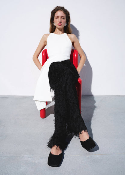 Backless flat shoe