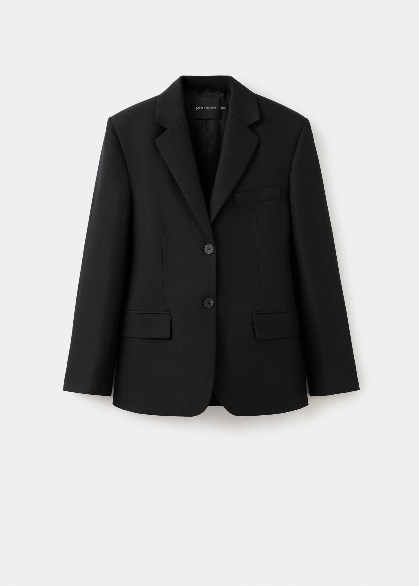 Fitted suit blazer